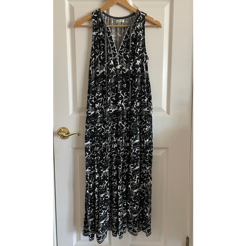 Max Studio Black & White Sleeveless Maxi Dress Size XS